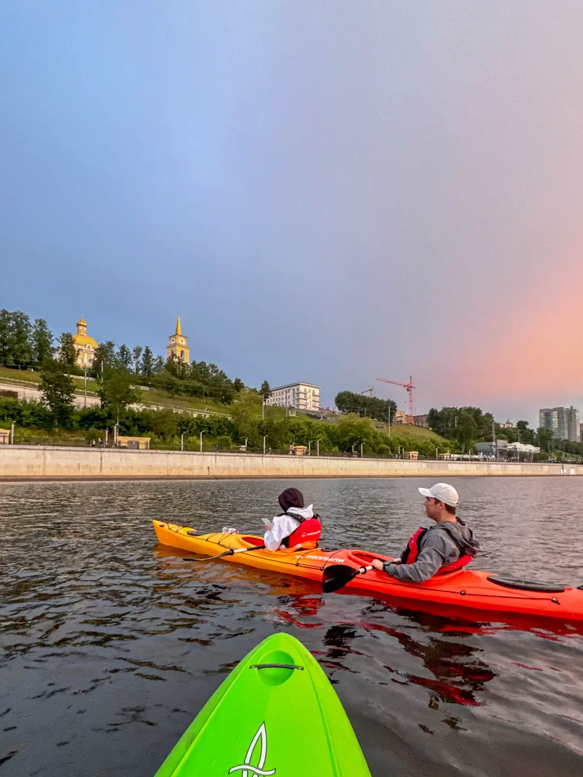 Прогулка на каяках по Каме в Перми